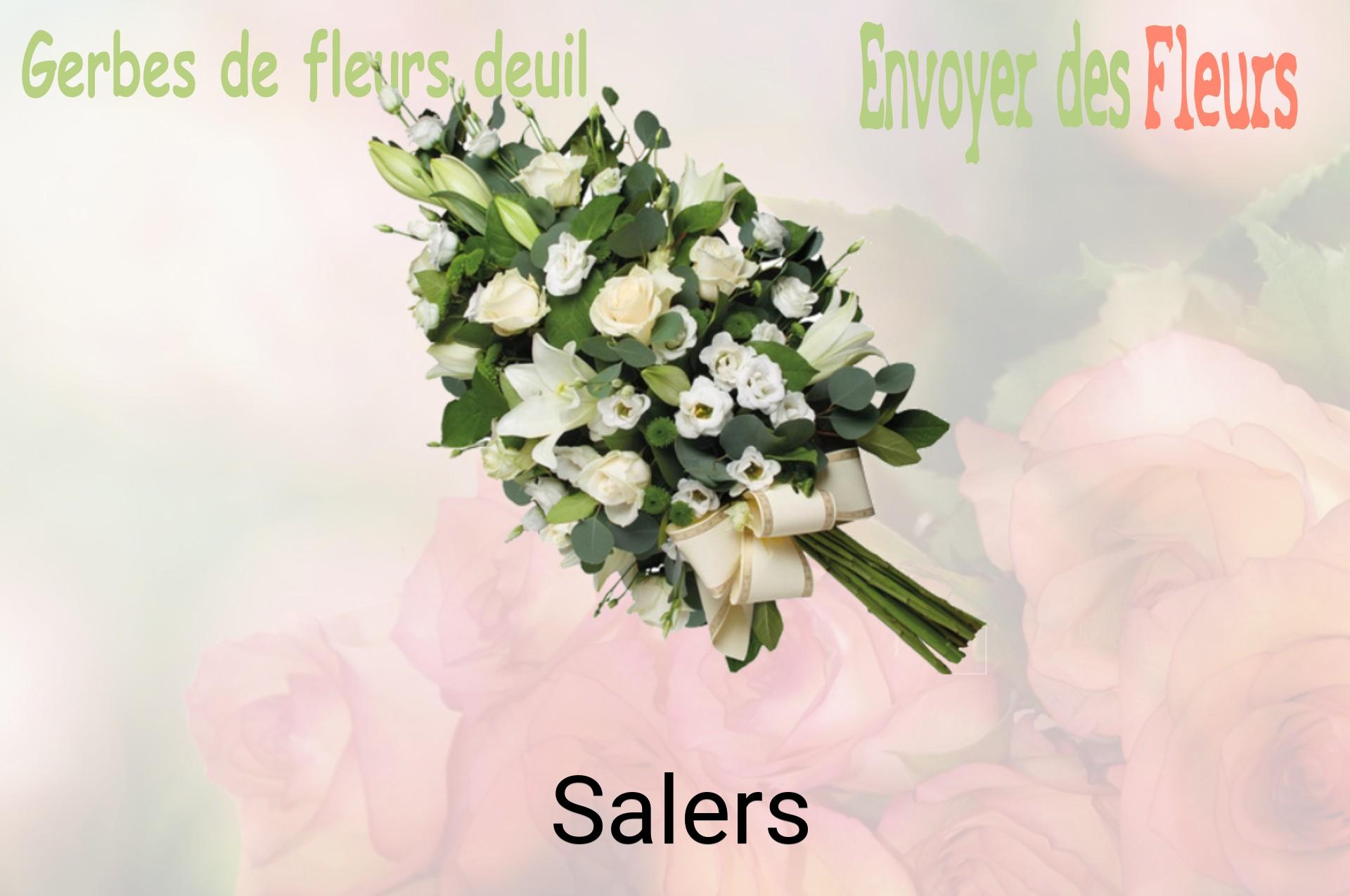 Gerbe de fleurs de deuil livrée à Salers